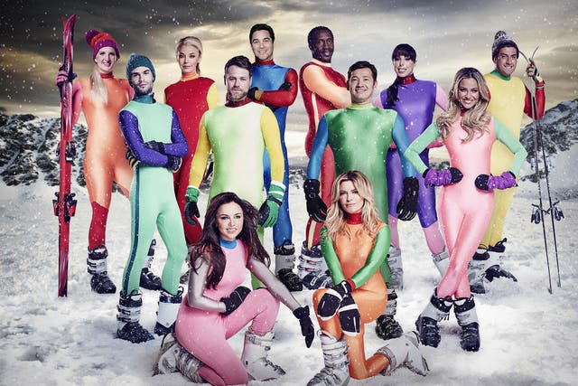 The 12 celebrities taking part in The Jump, some of whom have already had to leave the contest