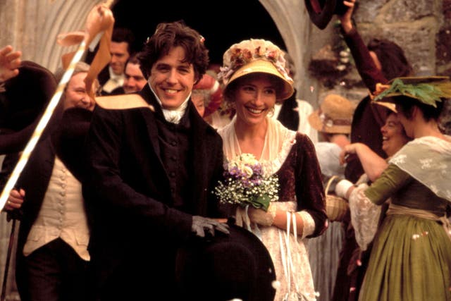 Hugh Grant and Emma Thompson in the 1995 film adaptation of Sense and Sensbility
