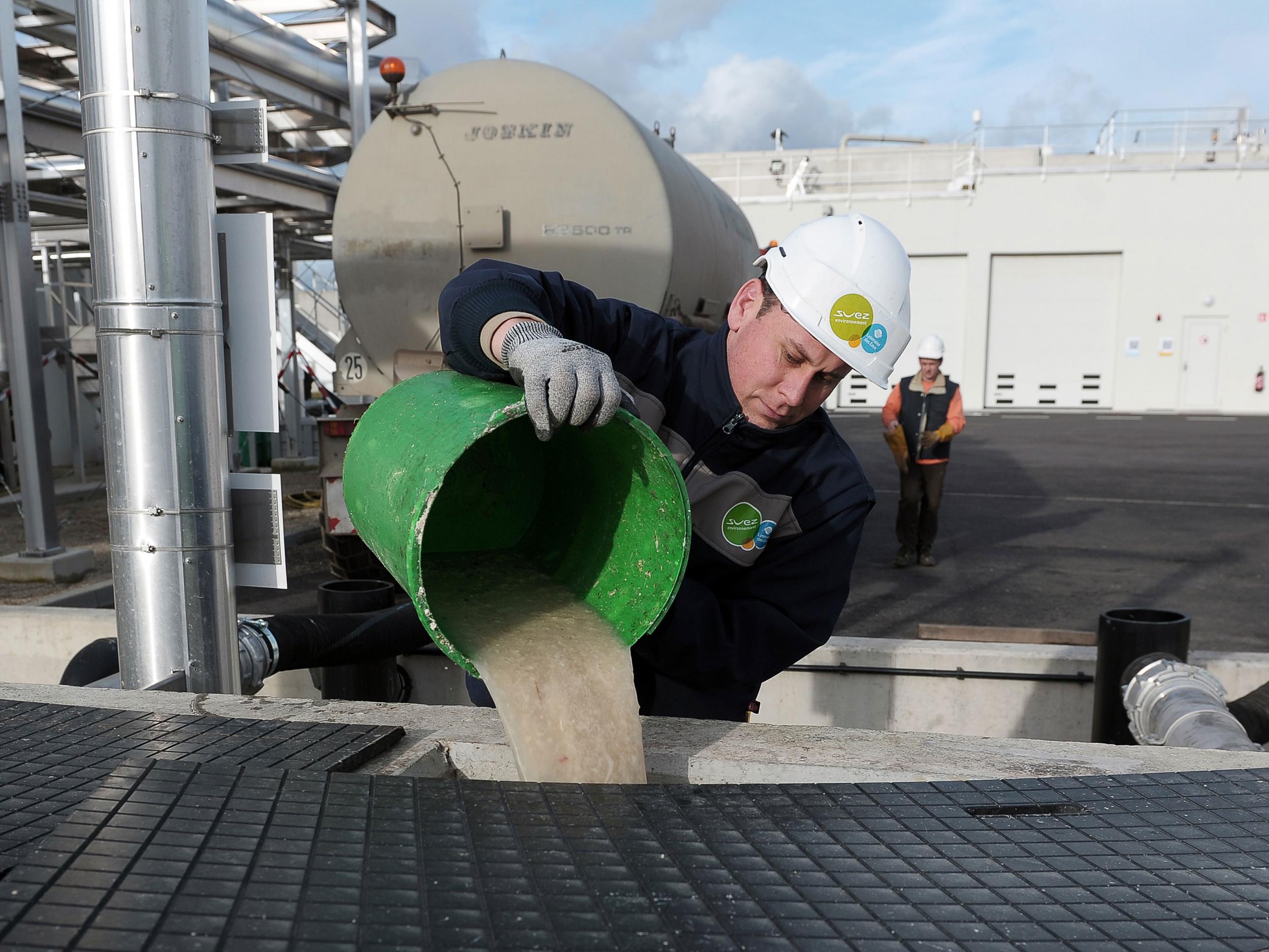 Sauerkraut juice being transformed into heat and electricity through anaerobic digestion