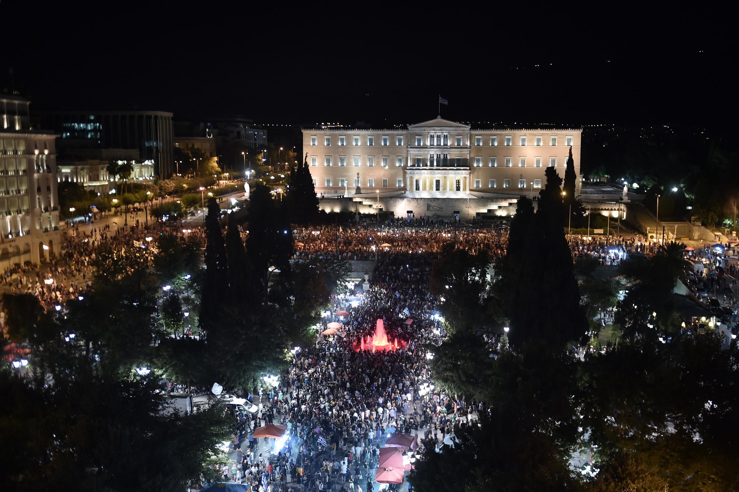 Nearly half a million Greeks gathered during last summer's referendum