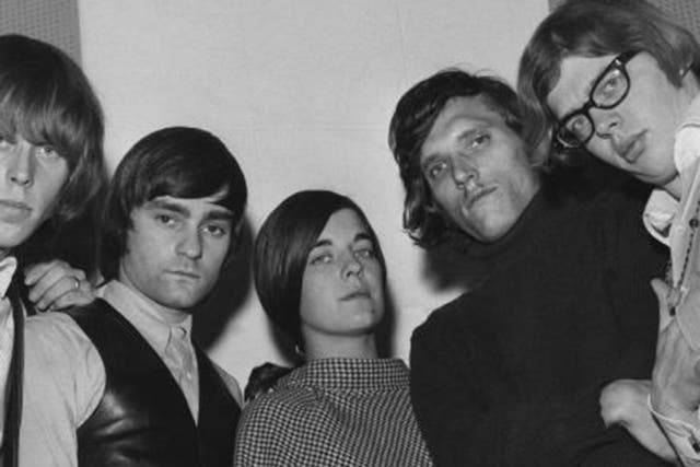 Anderson with her Airplane colleagues Marty Balin, left, and Jorma Kaukonen
