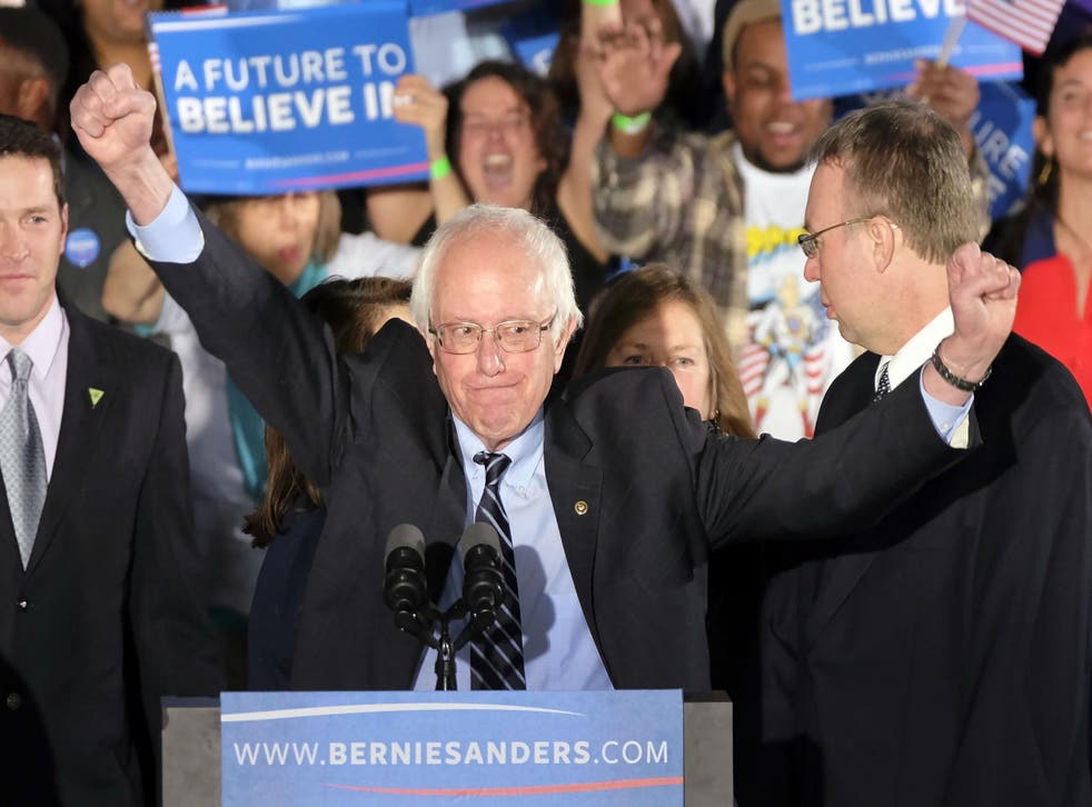 Bernie Sanders declared victory on Tuesday night