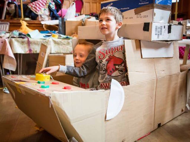 Building a boat at Way Word Festival