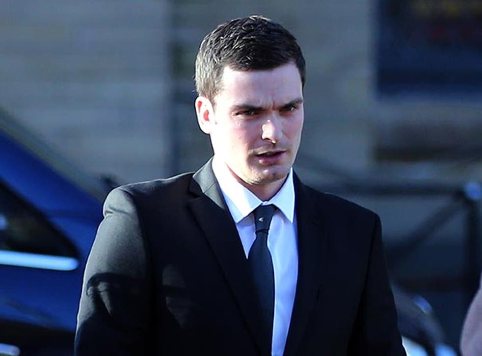 Adam Johnson appeared at Bradford Crown Court on 10 February