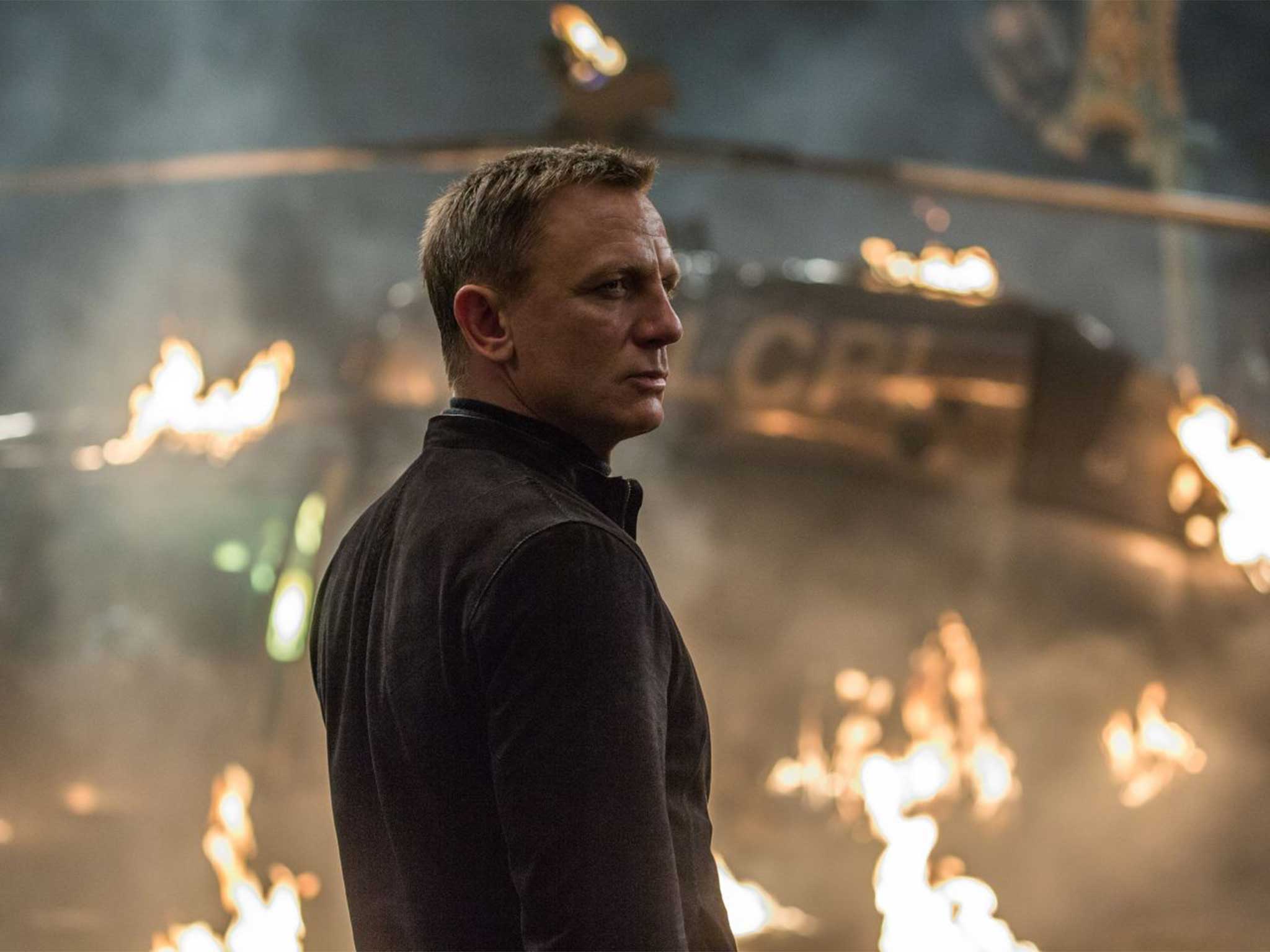 James Bond actor Daniel Craig films a scene for ‘Spectre’ at Pinewood Studios