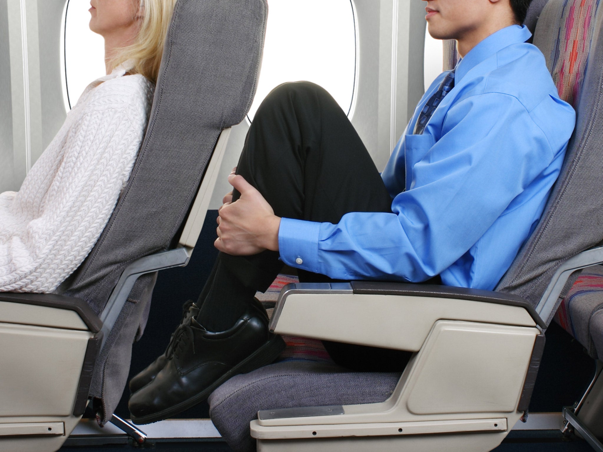 Personal space for economy-class passengers in the US has reduced over time