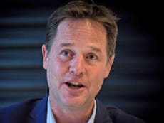 Read more

Nick Clegg backs campaign to legalise the medical use of cannabis