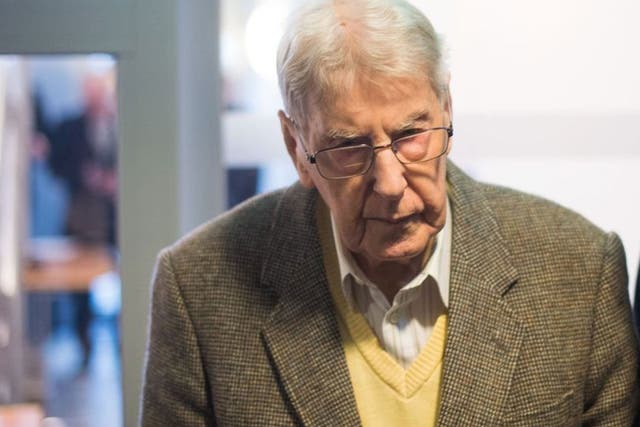 Reinhold Hanning denies being involved in the mass killings at the Auschwitz death camp in Nazi-controlled Poland