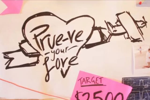 An anonymous Melbourne man wants everyone with a girlfriend called Prue to help fund his Valentine's gift