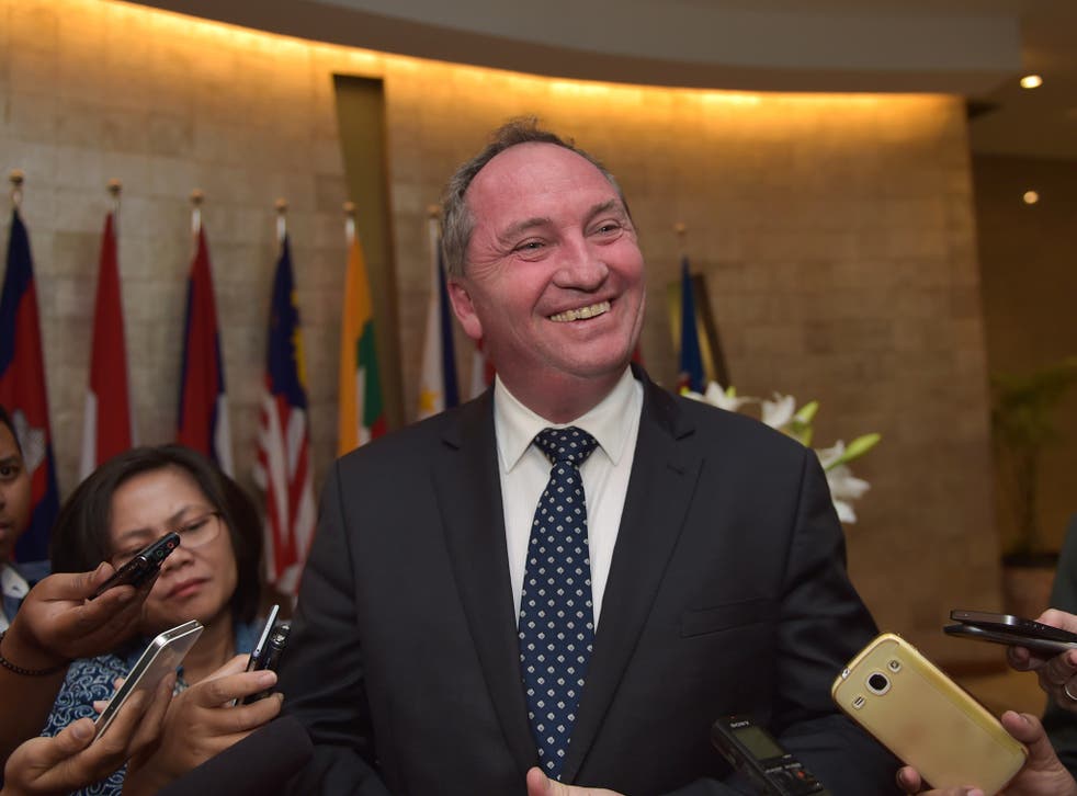 Barnaby Joyce was elected unopposed as the National party leader