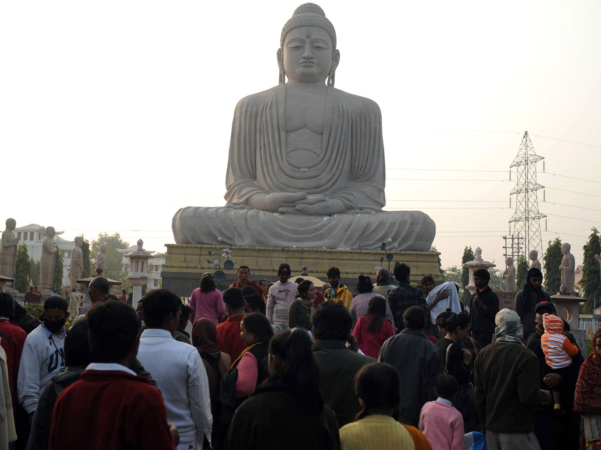 Religious revolutionary: devotees visit the ‘Great Statue of Lord Buddha’ in Bodhgaya, 2010