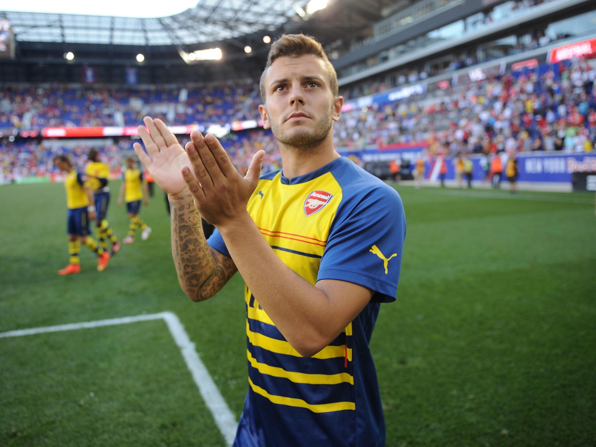 Jack Wilshere and Arsenal travelled to America in 2014