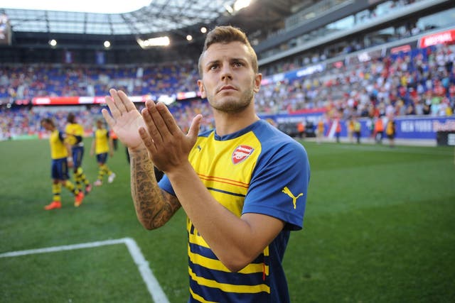 Jack Wilshere and Arsenal travelled to America in 2014