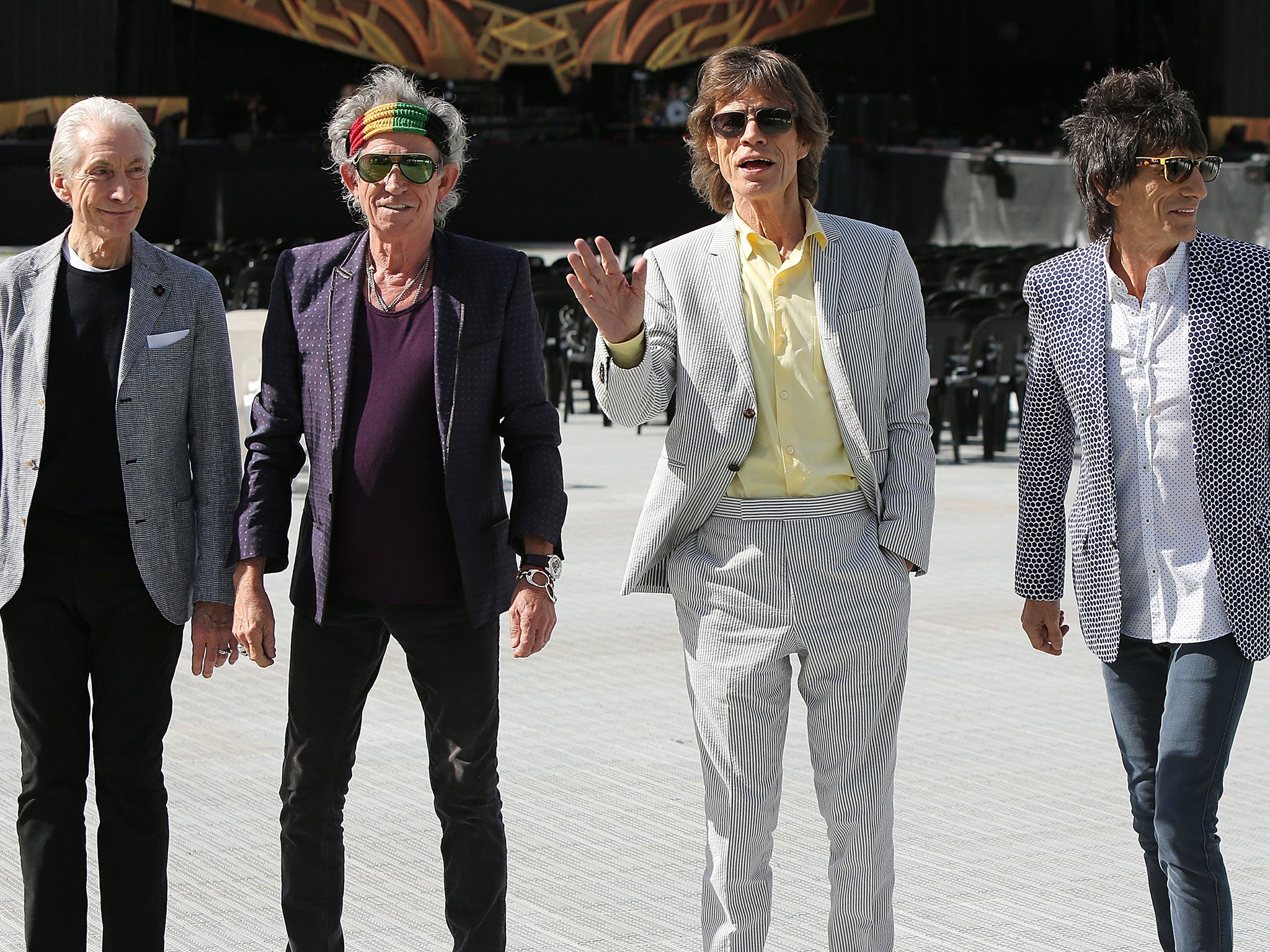 'The band was not asked for permission to use the songs,' a spokeswoman for The Rolling Stones said