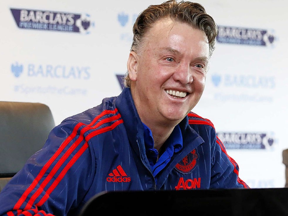 Van Gaal: his jocular side is rarely far from the surface