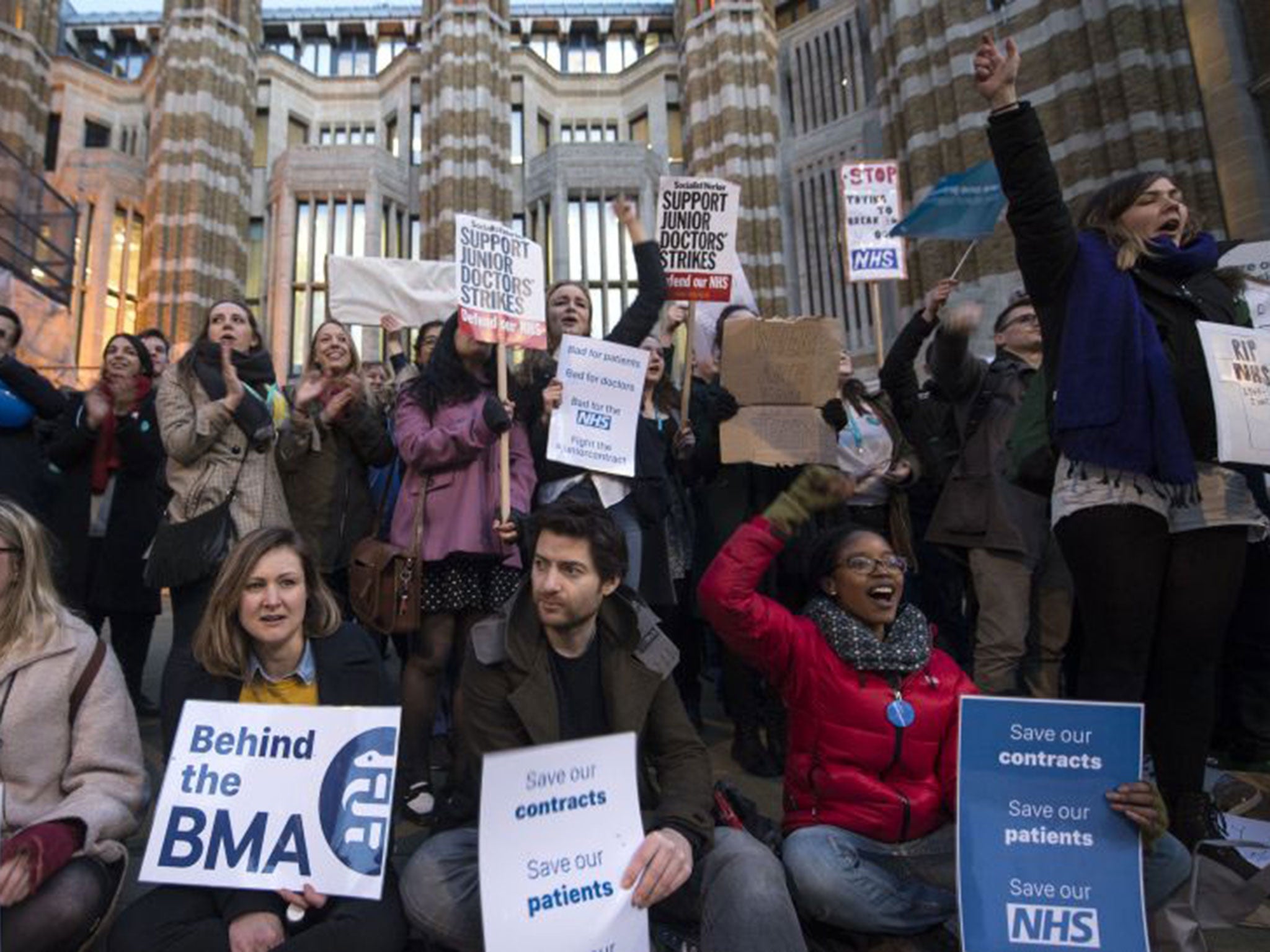 Junior doctors have pledged to fight on after Jeremy Hunt announced he will impose a new contract on thousands of medics