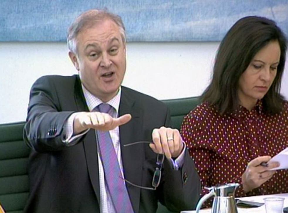 Conservative MP and Public Accounts Committee member Stewart Jackson questions Google Inc. President and Vice President at Portcullis House, London