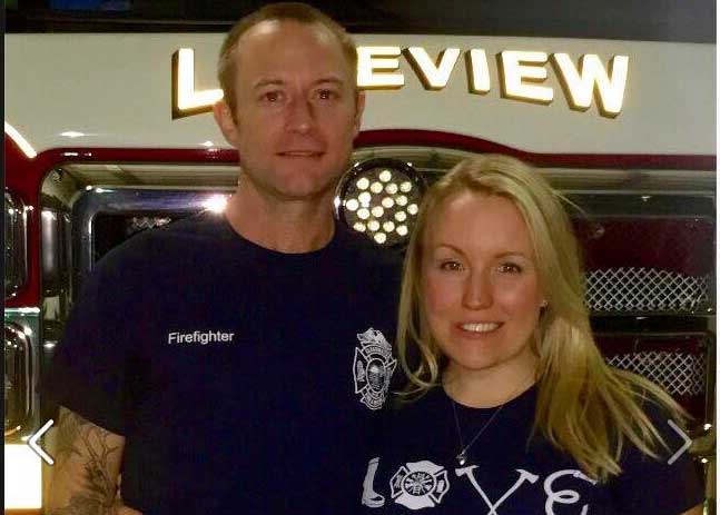 Ms Dohme fell in love with firefighter Cameron Hill, one of those who came to her rescue on the night of her attack