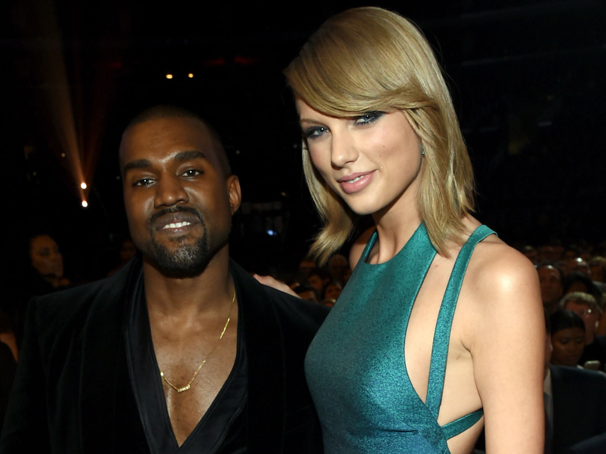 West and Swift at the 2015 Grammy awards