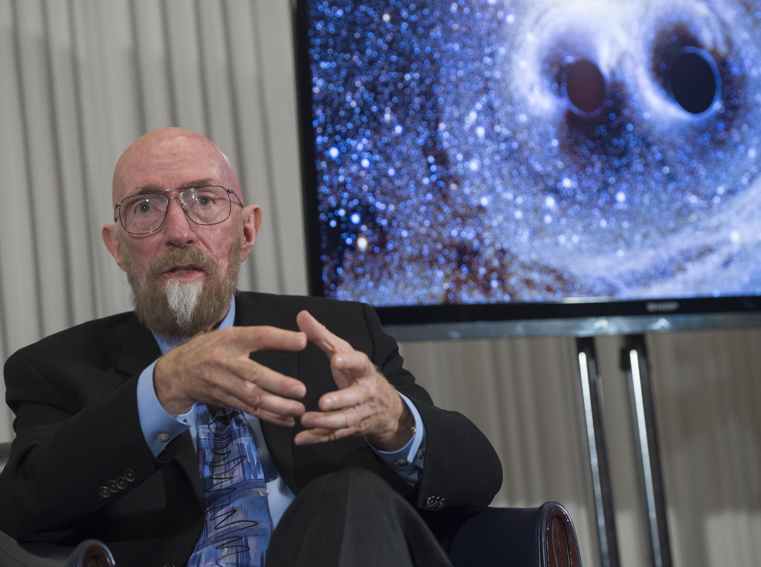 LIGO co-founder Kip Thorne speaks about the discovery of gravitational waves at a Washington, D.C press conference