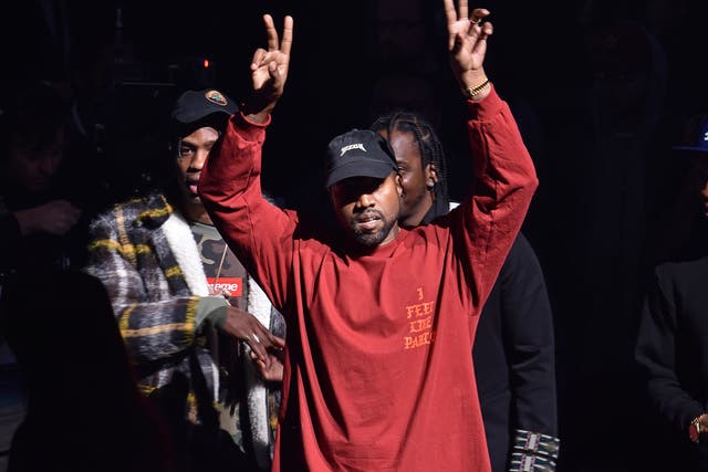 Kanye didn’t perform, instead choosing to stream his record through the loudspeakers
