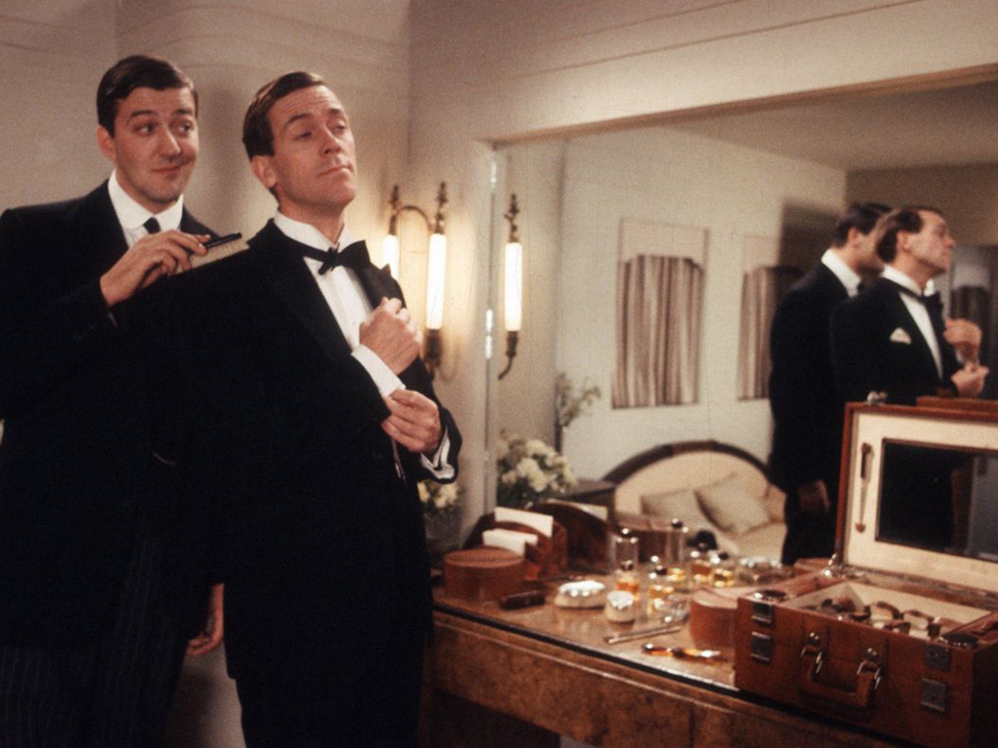 Stephen Fry and Hugh Laurie in Jeeves and Wooster