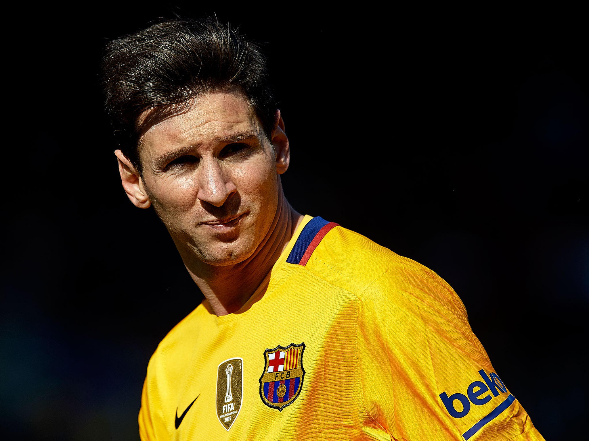 Barcelona forward Lionel Messi has won the La Liga player of the month for the first time