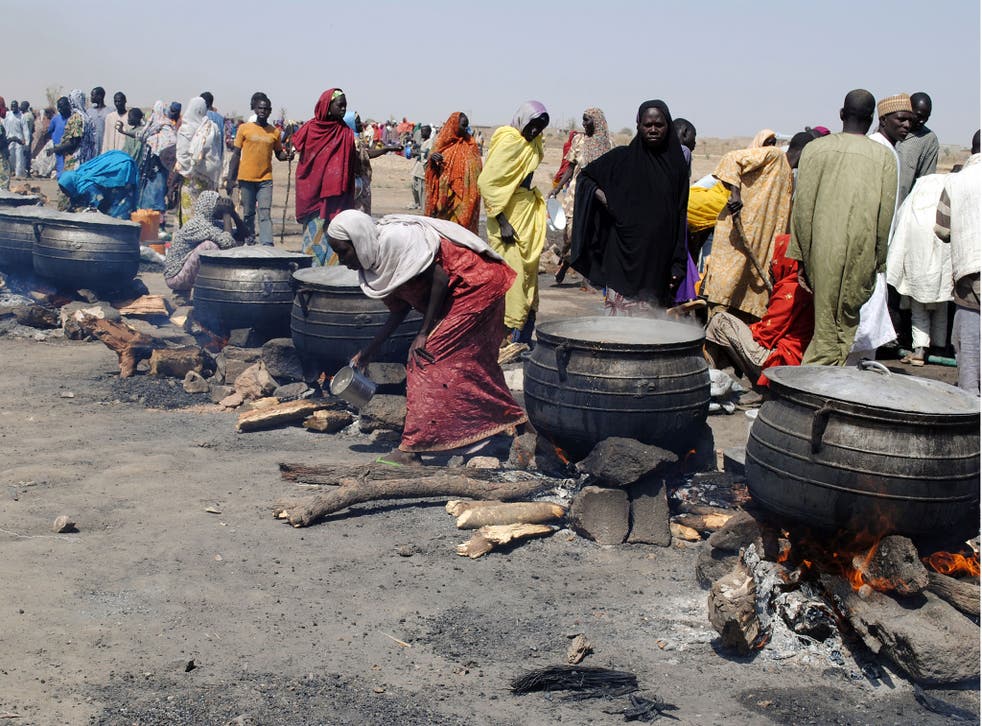 The girl's companions blew themselves up in the Dikwa Camp, in Borno State in north-eastern Nigeria, killing at least 58