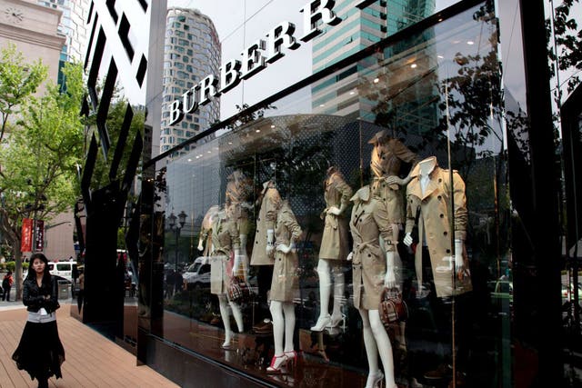 One of Burberry's new flagship stores in Shanghai, China