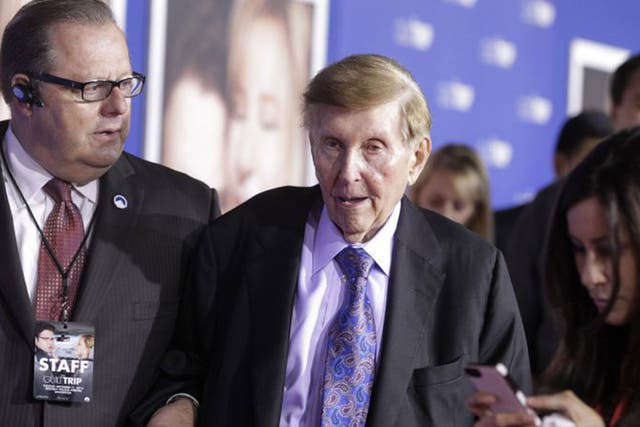 Viacom’s shares hit a five-year low after Sumner Redstone, 92, quit as its executive chairman