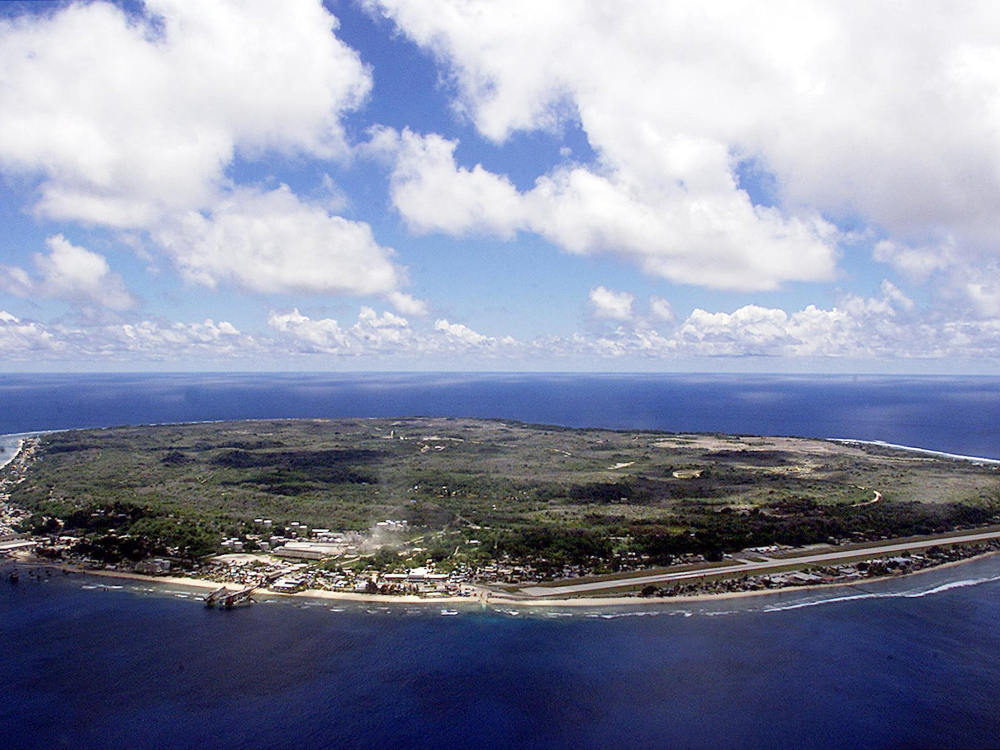 The island of Nauru in the South Pacific.
