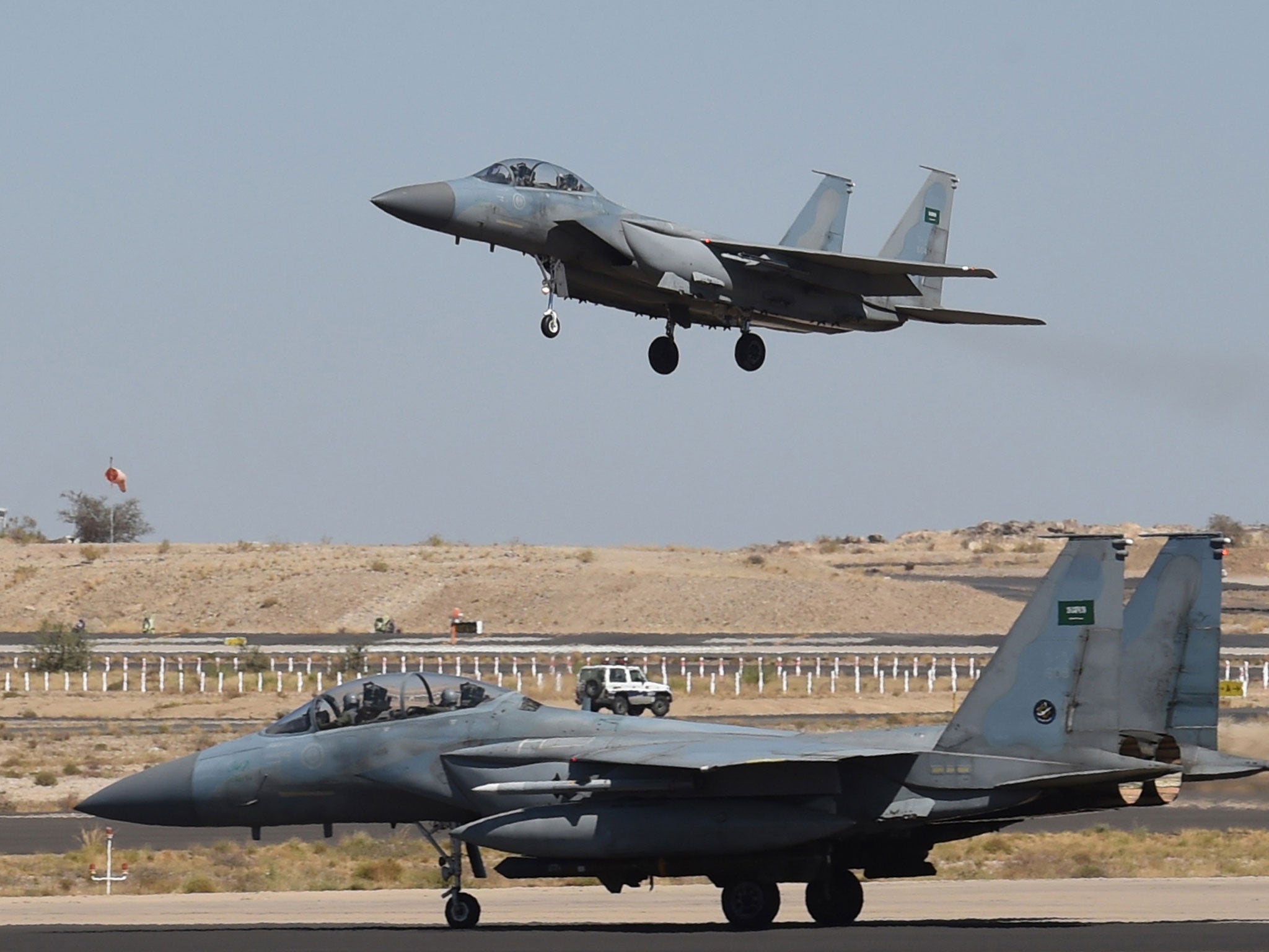 There were reports of Royal Saudi Air Force F-15 jets arriving at Incirlik Air Base in Turkey on Saturday morning