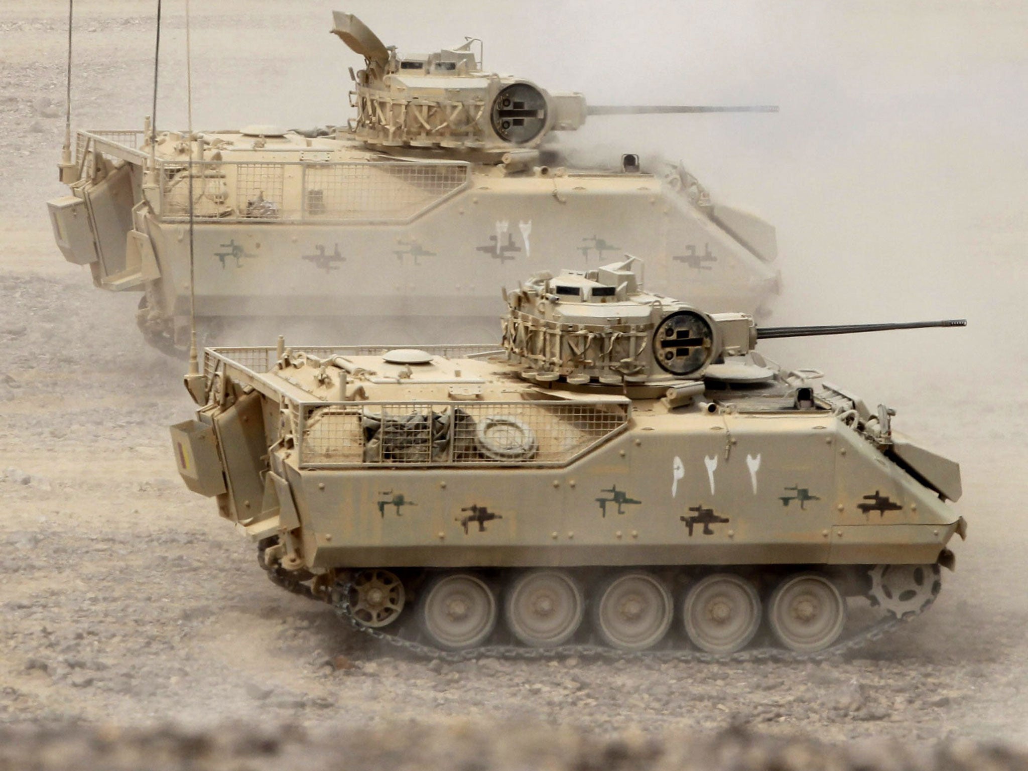 Saudi tanks train in Jordan