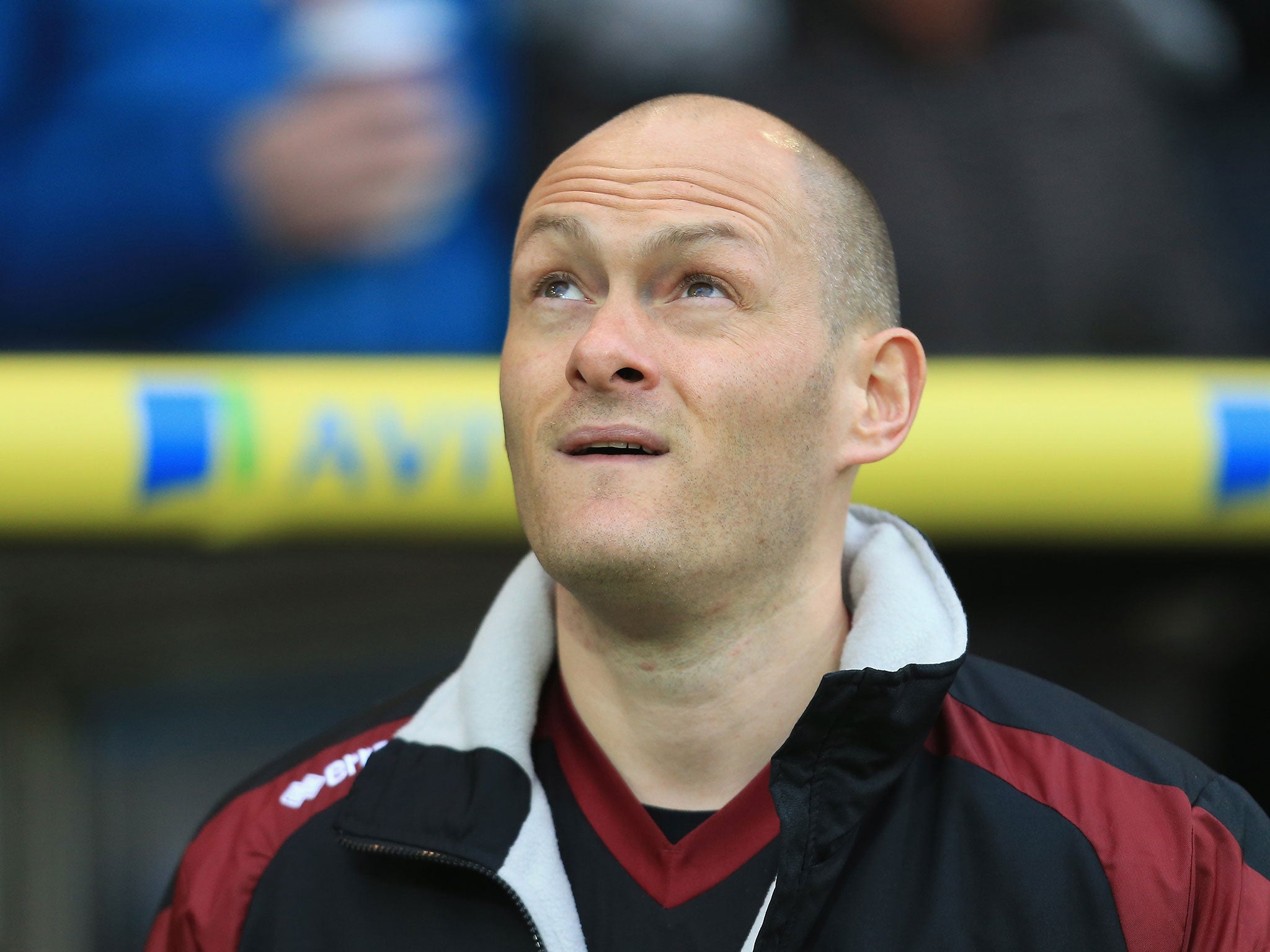 Alex Neil could only watch from the sidelines as Norwich were forced to a draw