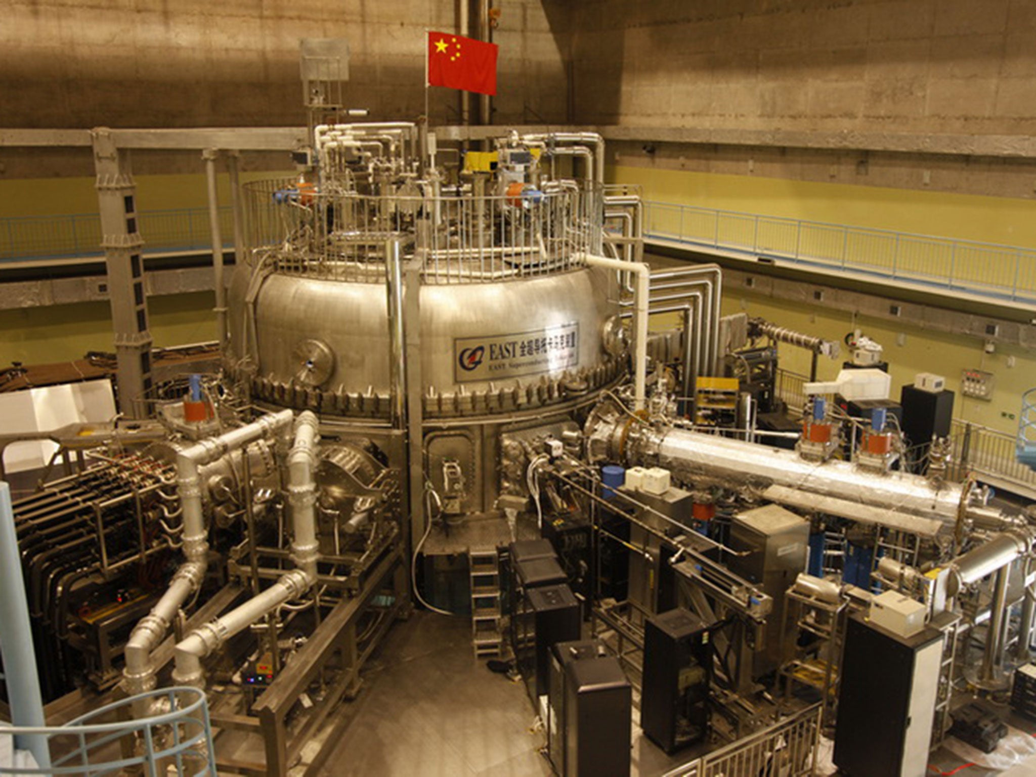 An external view of the EAST nuclear fusion machine