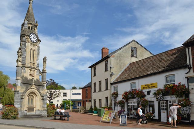 Tiverton in Devon, where Salinger spent three months during the Second World War