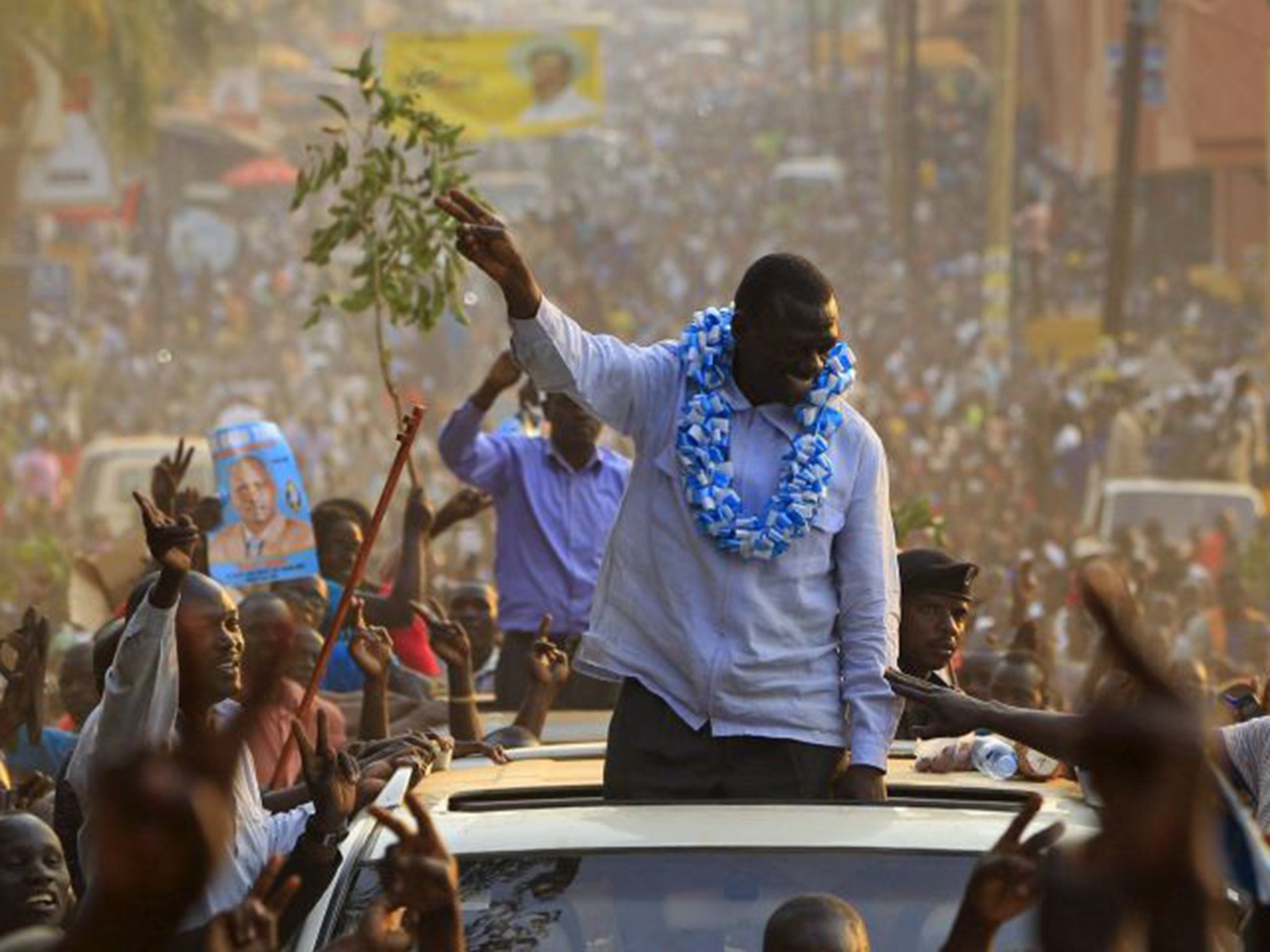 Kizza Besigye, the main opposition candidate