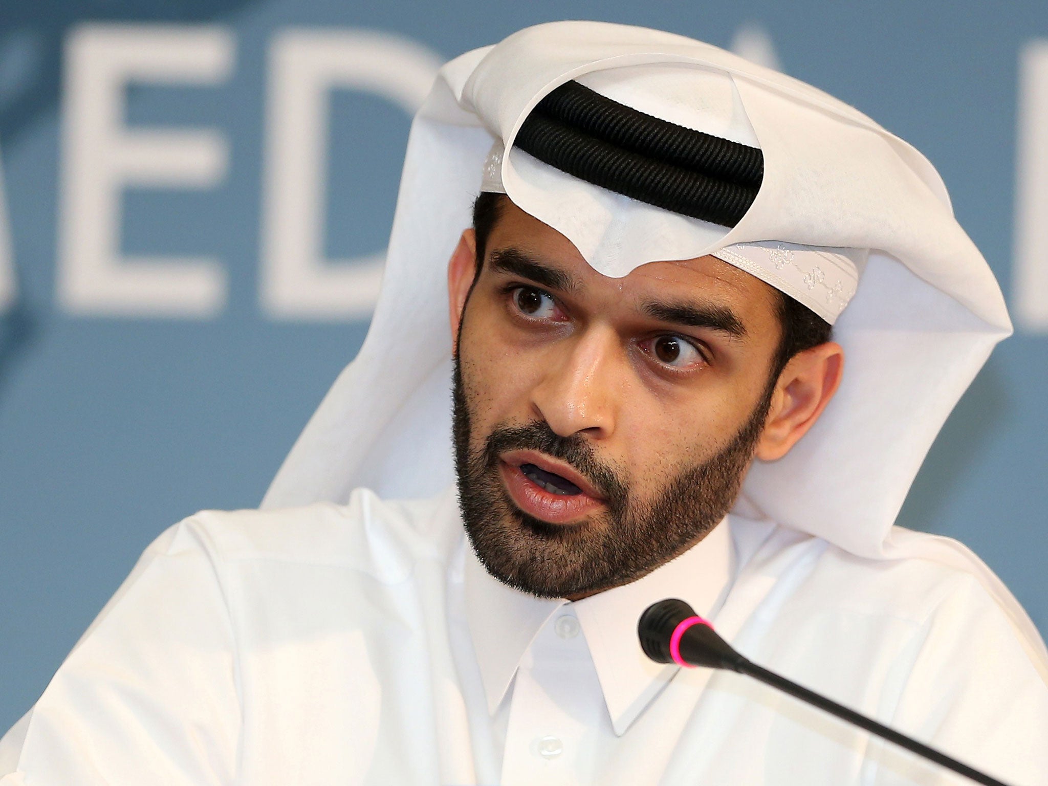 &#13;
Hassan al-Thawadi, head of the Qatar 2022 World Cup organising committee&#13;