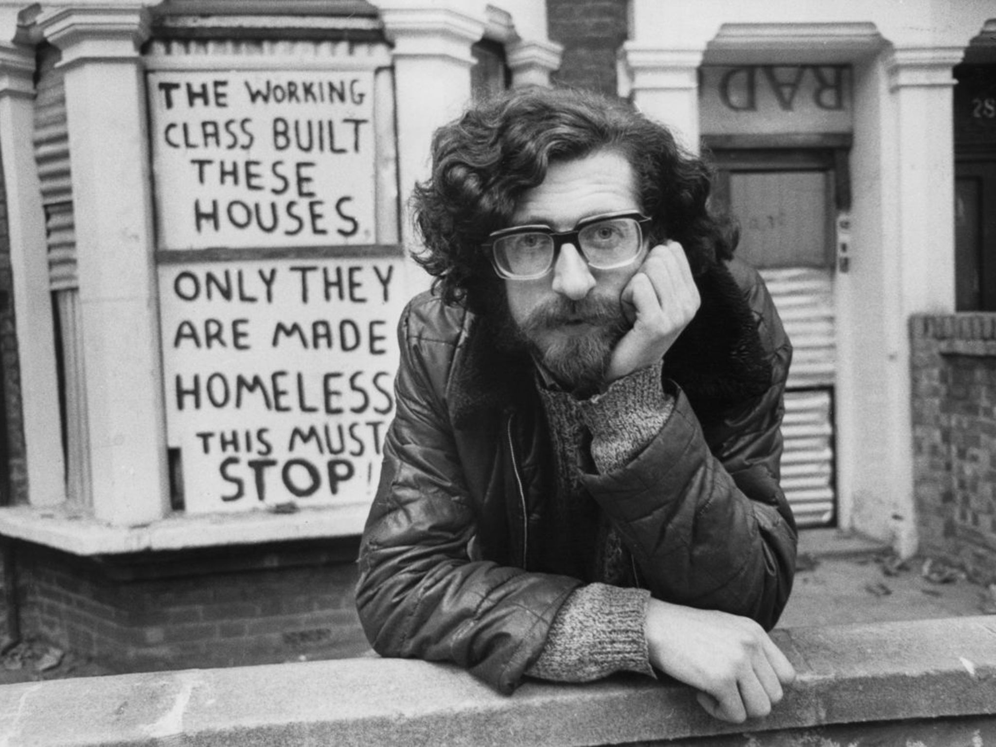Piers Corbyn, brother of Jeremy, then campaigning on housing, in 1975