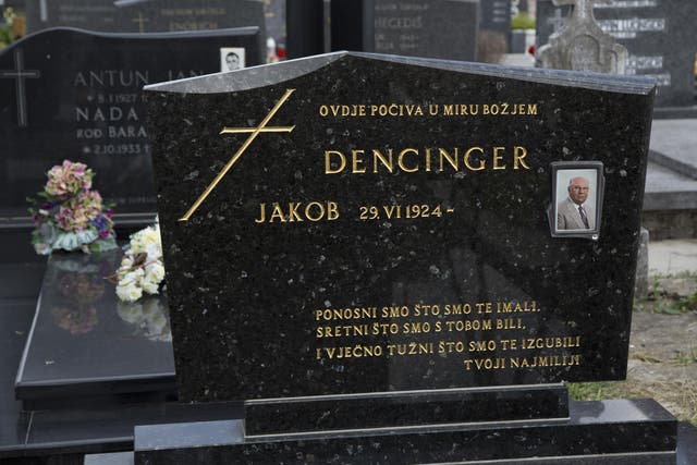 The grave of Jakob Dencinger in Croatia