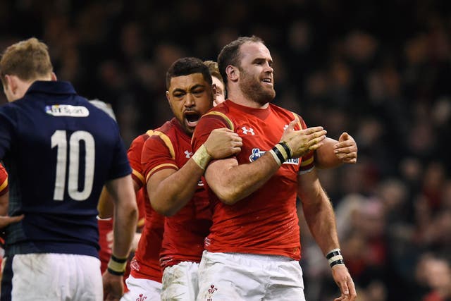 Jamie Roberts was named man of the match in Wales' 27-23 win over Scotland.