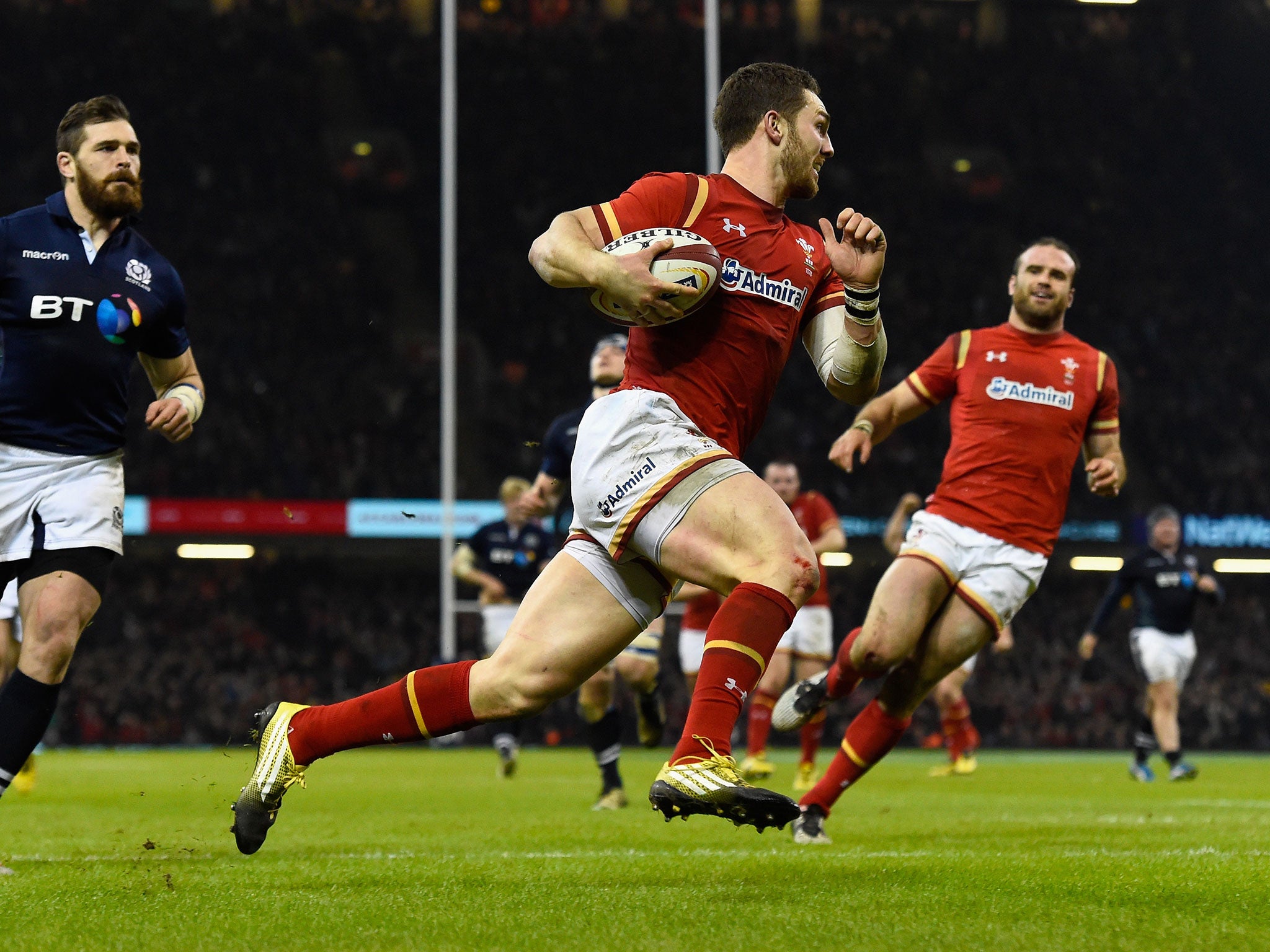 George North capped a fine performance with a sublime try against Scotland.