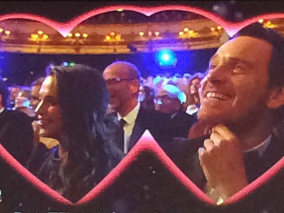 Michael Fassbender and Alicia Vikander at the 2016 BAFTAs