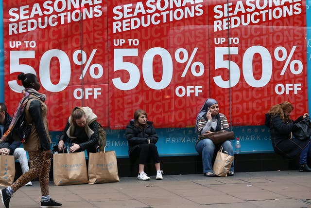 The sales after Christmas attracted more shoppers to the high street and retail parks in January