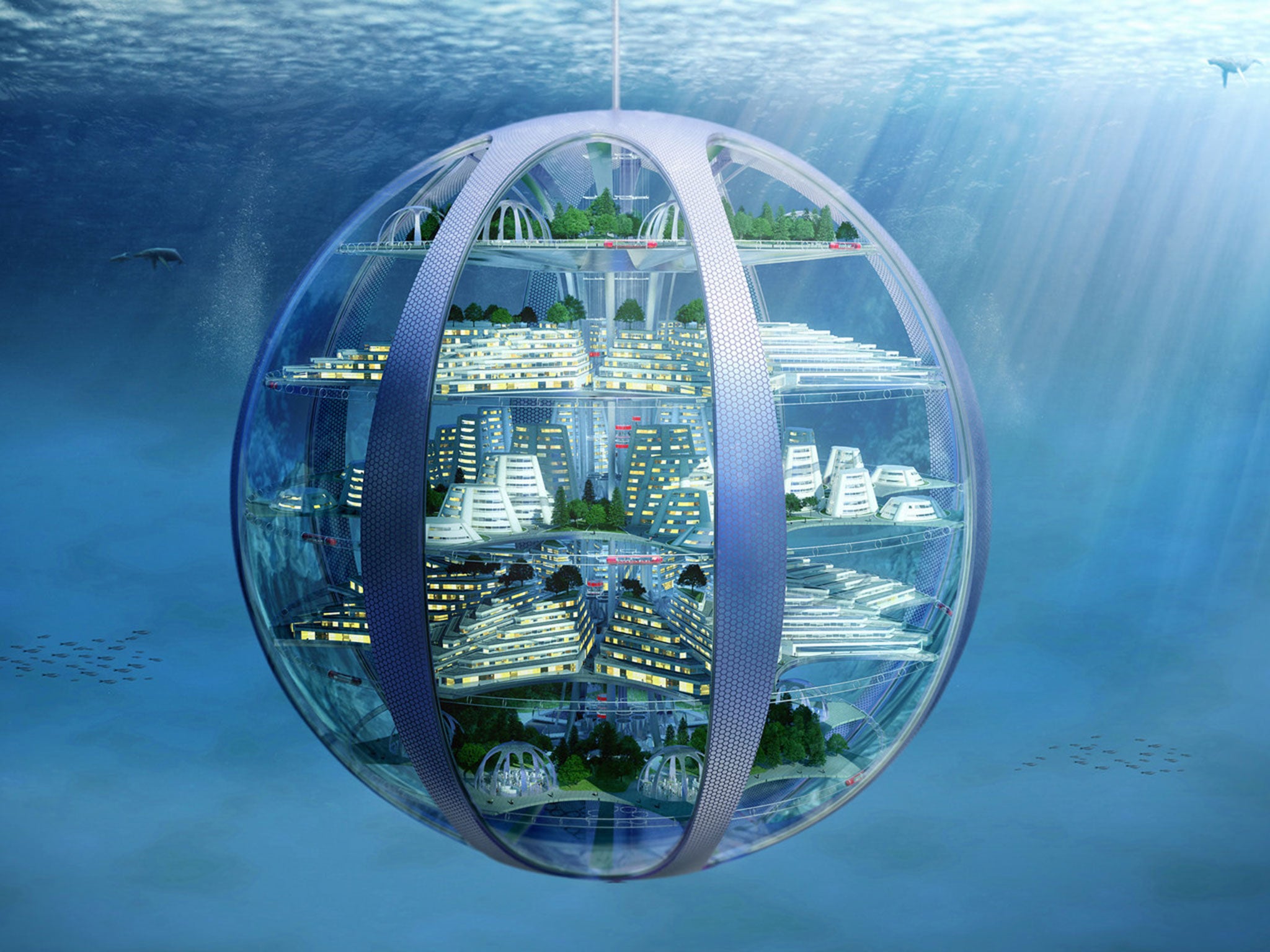An underwater city in 2116 from the SmartThings report