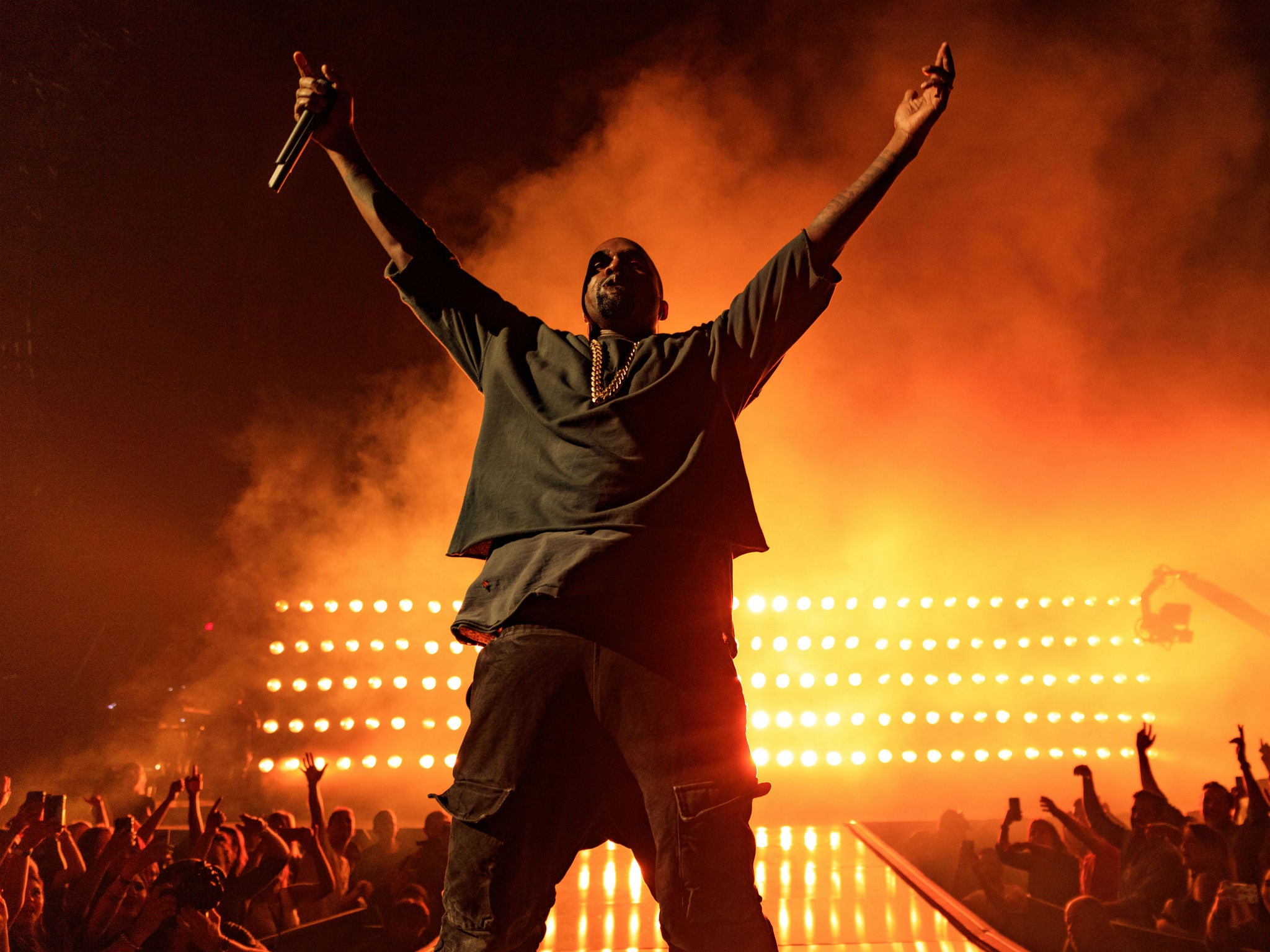 Kanye headlined Glastonbury in 2015 despite a petition calling for organisers to 'get a rock band instead'