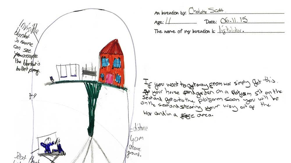 engineers asked children to come up with useless inventions then