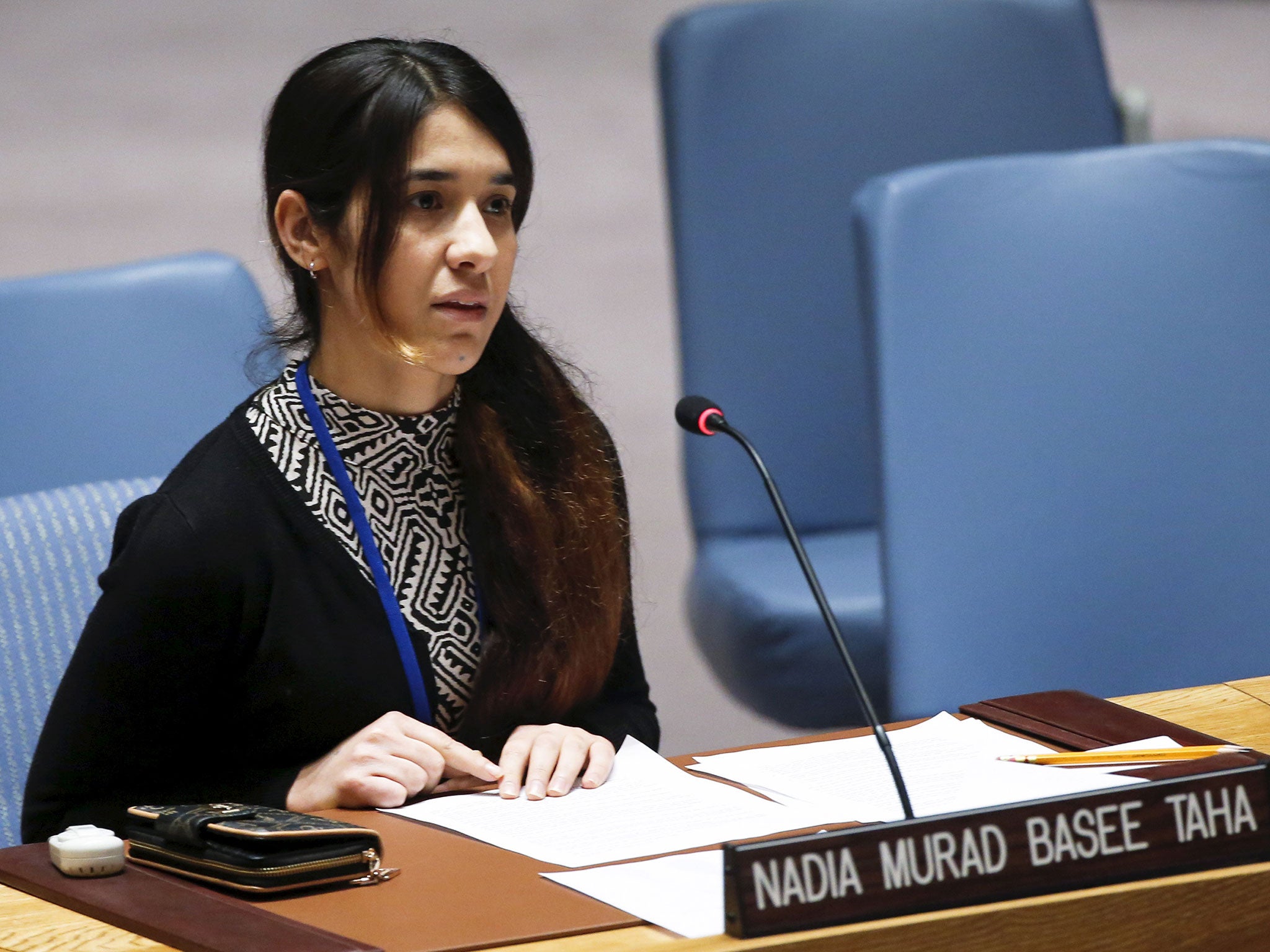 Nadia Murad is in the UK campaigning to build solidarity with victims of violence in Iraq