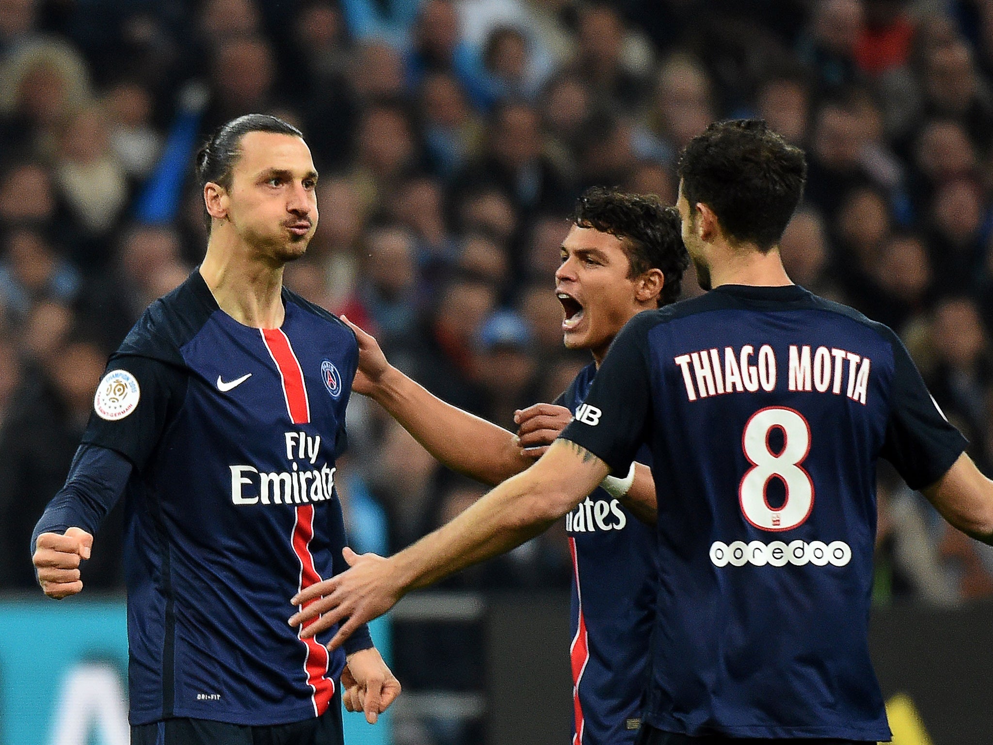 PSG's Van der Wiel fined after clash with Ibrahimovic