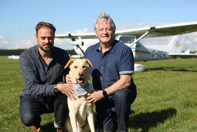 Honey, pictured with presenter Jamie Theakston and expert Mark Vette, is a high-energy lurcher cross. Two years old, she’s very loving, despite being a stray